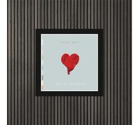 Kanye West, 808's & Heartbreak Album Cover, poster, wall art. Actual size of original Vinyl Covers. Print or Fully Framed Available. (Framed)