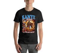 Kanye-West-College-Dropout-Rap-Hip-Hop-Oversize-T-Shirt-Personalized-Men-Clothing-Short-Sleeve-Streetwear Black