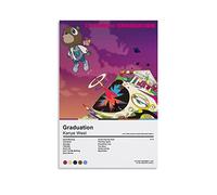 Kanye West - Graduation - Album Art Poster - Home Decor - Wall Art - Tracklist - Unframed Poster Decorative Painting Canvas Wall Posters And Art Picture Print Modern Family Bedroom Decor Posters 24x36