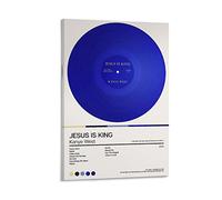 Kanye West - Jesus Is King - Album Art Poster - Home Decor - Wall Art - Tracklist - Unframed Poster Decorative Painting Canvas Wall Posters And Art Picture Print Modern Family Bedroom Decor Posters 08