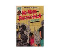 Kanye West & Kendrick Lamar No More Parties In La Music Album Poster - Decorative Canvas Wall Art Print for Modern Family Bedroom Decor 20x30inch(50x75cm)