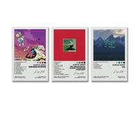 Kanye West My Beautiful Dark Twisted Fantasy Ye Poster Set - 3x 08x12inch (20x30cm) Wall Art Canvas Posters for Room Decor