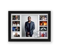 Kanye West Signed Poster Print - Limited Edition Autograph Fan Gift - Collectible Memorabilia Merchandise (Framed A3 (30x40cm))