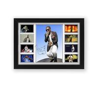 Kanye West Signed Poster Print - Limited Edition Autograph Fan Gift - Collectible Memorabilia Merchandise (Framed A3 (30x40cm))