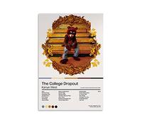 Kanye West - The College Dropout - Album Art Poster - Home Decor - Wall Art - Tracklist - Unframed Poster Decorative Painting Canvas Wall Posters And Art Picture Print Modern Family Bedroom Decor Post