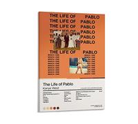 Kanye West - The Life of Pablo - Album Art Poster - Home Decor - Wall Art - Tracklist - Unframed Poster Decorative Painting Canvas Wall Posters And Art Picture Print Modern Family Bedroom Decor Poster