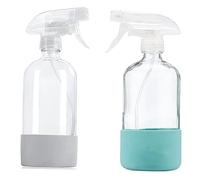 Kanylavy Clear Spray Bottles Glass Spray Bottles with Silicone Sleeve for Cleaning Solutions, Water Sprayer