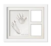 Kanylavy Cute Baby Hand and Footprints Kit Newborn Handprint Footprints Keepsake Frame Pet FootPrints Clay Kits Picture Frames Kit