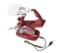 Kanylavy Essential Tool - 3X/4.5X LED Soldering Iron Magnifying Glass with USB