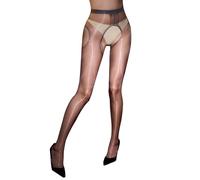 KANYULOVE Women's Sheer Shiny Tights Sheer Suspender Tights Oily Gloss Pantyhose 3D Ultra-thin Smooth Stockings
