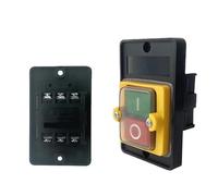 KAO-5 AC 380/220V 10A ON/OFF Push Button Switch 6 Screws Terminals BSP210F-1B KA0-5M 1Pcs(KAO-5H)