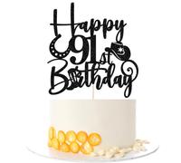 Kaoenla Cowboy Cake Topper-cowboy theme Happy 17th Birthday Decor,17th Birthday/Anniversary Party Decorations (91st)