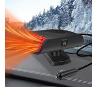 KAOLALI 2025 New Upgrade 12V 150W Car Heater, 2 in 1 Fast Heating & Cooling Fan Defrost Defogger, Portable Car Heater That Plugs into Cigarette Lighter, with 360° Rotatable Base, for Cars,Trucks