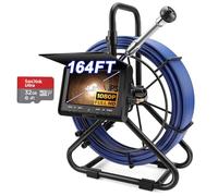 KAOLALI 50M Pipe Inspection Camera with DVR Recorder, 4.3 Inch Drain Endoscope Camera with Light, Waterproof IP68, with 5000 mAh Battery, 6 LED Lights, 32 GB TF Card, for Sewage/Home Pipe