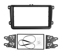 KAOLALI Car CD Stereo Double Din CD Stereo Radio Compatible with VW Touran Caddy SEAT Skoda Fabia Octavia Car Stereo Cage 178 x 102mm Black