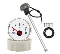 KAOLALI Fuel Level Sensor with Fuel Gauge, Boat Fuel Sender Fuel Water Level Sensor Stainless Steel Fuel Tank Sending Unit Fit for Fuel Gauge 0-190 ohms 150MM for RVs Boats