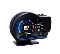 KAOLALI Head Up Display OBD2 + GPS Dual System Digital Speedometer KMH & MPH Auto Car HUD Head Up Display with Navigation Overspeed Warning Water&Oil Temp Alarm