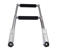 KAOLALI Telescopic Marine Boat Ladder, Stainless Steel 2 3 4 Step Folding Boarding Ladder for Boat Yacht Ship (2 Step)