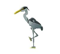 Kaoliscious Grey Heron Bird Animal Building Blocks MOC Bird Bricks Kit for Adults to Build, Modular Animal Blocks Home and Office Desk Décor, Valentine's Day Gifts - 109 Pieces