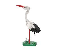 Kaoliscious Stork Animal Building Blocks MOC Bird Bricks Kit for Adults to Build with Base, Modular Animal Blocks Home and Office Desk Décor, Valentine's Day Gifts - 144 Pieces