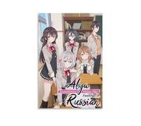 KAOTRPZH Anieme Alya Sometimes Hides Her Feelings in Russian Poster Canvas Poster 2 Posters Decorative Painting Canvas Wall Art Living Room Poster Bedroom Painting 16 x 24 inches (40 x 60 cm)