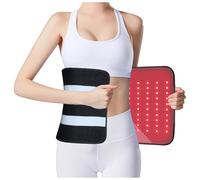 Kaoudt 2025 New Portable Red Light Therapy Belt for Body Pain Relief, 24" x 12" Medical-Grade TPU, Dual Wavelength Near Infrared Red Light Pad for Face and Body (Black)