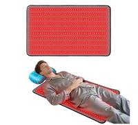 Kaoudt 2025 New Portable Red Light Therapy Mat for Body Pain Relief, 38" x 23.6" Medical-Grade TPU, Dual Wavelength Near Infrared Red Light Pad for Face and Body