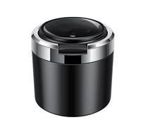 KAOUQWR Car Ashtray for Mercedes-Benz M-class, Portable Ashtray with Lid Smell Proof,Sealed, Flame Retardant, High Temperature Resistant, Detachable and Easy Clean,6.7 * 6.8 * 7.2CM-A