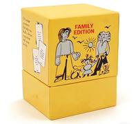 KAOVCXR 150 Conversation Cards, Family Edition, Engaging & Deep Questions to Build Trust, Encourage Self-Expression & Strengthen Relationships - for Adults, Teens, Family Dinners, Game Nights