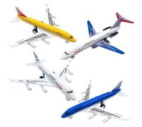 KAOVCXR AirPlane Toys -4 PCS Pull back Plane Toys, Diecast Planes Kids Aeroplane Model for Boys Kids Easy to Play Christmas Birthday Gifts (B)