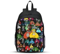 KAOVCXR Cartoon Backpack Orangutan Monkey Bookbag 16 Inch Travel Hiking Laptop Daypack Cartoon Backpack Orangutan for Teens Boys Girls Elementary Middle High School College(Black)