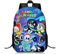 KAOVCXR Dandy World School Bag, 3D Kids Monster Anime Backpacks, Cartoon Game Schoolbag for Boys and Girls, Dandy Backpack Laptop Bag, Outdoor Casual Backpacks Student Back-packGifts 16 Inch