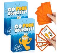 KAOVCXR Go Fish Card Game,2PCS the Adult Go F* Yourself Card Game 48 Cards for 2+ Players Night Party Games of Life Classic Interactive Funny Gifts for Friends