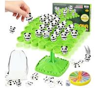 KAOVCXR Panda Balance Desktop Game, Children's Panda Balances Board, Family Gathering Balance Math Desk Games, Boys and Girls Balance Game, Multiplayer Desktop Stacking Interaction