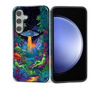 Kapadiy Case for Samsung Galaxy S26 Plus Case,Alien Spaceship Plants Design - Hybrid Dual Protection Silicone + Hard PC Shockproof Full Body Cover, Protective Case for Men Women