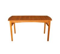 Samuel Alexander Kapalua 4 Seater Rectangular Outdoor Wooden Slatted Top Dining Table, Brown