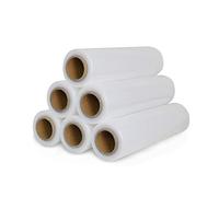 KAPCO 6 x Clear Pallet Shrink Wrap Stretch Film [20 Microns, 400mm x 150m] Heavy Duty Industrial Non-Extended Core Strong Plastic Cling Packaging Roll for Moving Home Furniture Luggage Wrapping Parcel