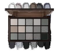 K'APEINE Black Eyeshadow Palette, 15 Colors Smokey Eye Shadow Palette Gothic Smokey Eyeshadow Palette Silver Eye Makeup Kit Matte & Shimmer Dark Shades Matte for Goth Makeup No Fading, Long Lasting