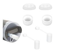 Kapiado 2 Set Spill Stopper for Stanley Cup 14oz, Leak Proof Accessory for Stanley Tumbler 1.0/2.0 with Straw Cap and Square Pad and Round Cover (Clear, 2)