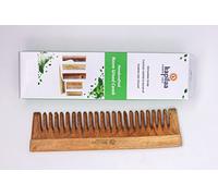 Kapilaa Pharma ChemNeem Comb, Wooden Comb Hair Growth, Hairfall, Dandruff Control Hair Straightening, Frizz Control Comb for Men, Women, Ladies, Girls Treated with Oil Promotes Hair Growth - Pack of 1