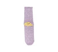 KAPITAL Rainbow Happy Heel ribbed-knit socks - Purple OS