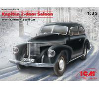 Kapitan 2-Door Saloon, WWII German Staff Car 1:35 Plastic Model Kit ICM