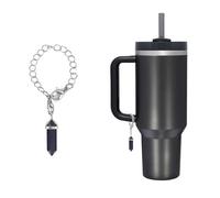 kapitomanio Healing Crystal Charm Stanley Cup Accessory Energy Healing Gemstone Accessory for Simple Modern Stanley Tumbler with Handle, Metal, No Gemstone