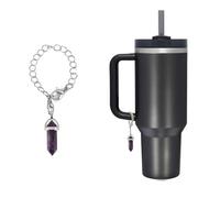 kapitomanio Healing Crystal Charm Stanley Cup Accessory Energy Healing Gemstone Accessory for Simple Modern Stanley Tumbler with Handle, Metal, No Gemstone