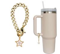 kapitomanio Stanley Cup Accessories Charms, Initial Letter Star Charm for Simple Modern Tumbler, Name ID Letter Handle Charm for All Water Bottle Charms (G)