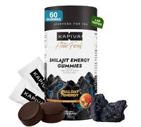 Kapiva Himalayan Shilajit Gummies | 500mg Pure Shilajit Resin | Boost Energy, Strength & Stamina | Ginger Honey Flavor | Take Twice Daily | Vegan Ayurvedic Supplement for Men & Women | 60 Gummies