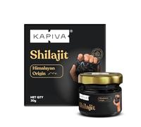 Kapiva 100% Pure and Natural Himalayan Shilajit Resin for Men - 30g - Contains Lab Report Inside
