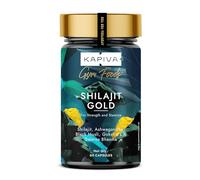 Kapiva Shilajit Gold | 60 Capsules | with 24 Carat Gold | Boosts Stamina in 4 Weeks |100% Ayurvedic | Natural Energy & Vitality Supplement