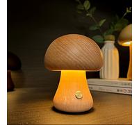 KAPJHRX Mushroom Lamp, Rechargeable Portable Night Light Cute Small Nightstand Desk Lamp Suitable for Bedroom, Home Decor, Women, Baby, Kids, Gifts Etc