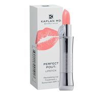 KAPLAN MD Perfect Pout SPF 30 Lipstick, Malibu | Anti-Aging, Hyaluronic Acid, Maxi-Lip Peptide, Moisturizing, Dry Lips, Non-Sticky, Cruelty-Free